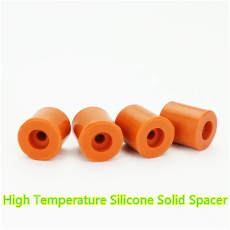 4PCS 3D Printer Parts High Temperature Silicone Solid Spacer Hot Bed Platform Leveling Column Reduce Vibration Improve Stability