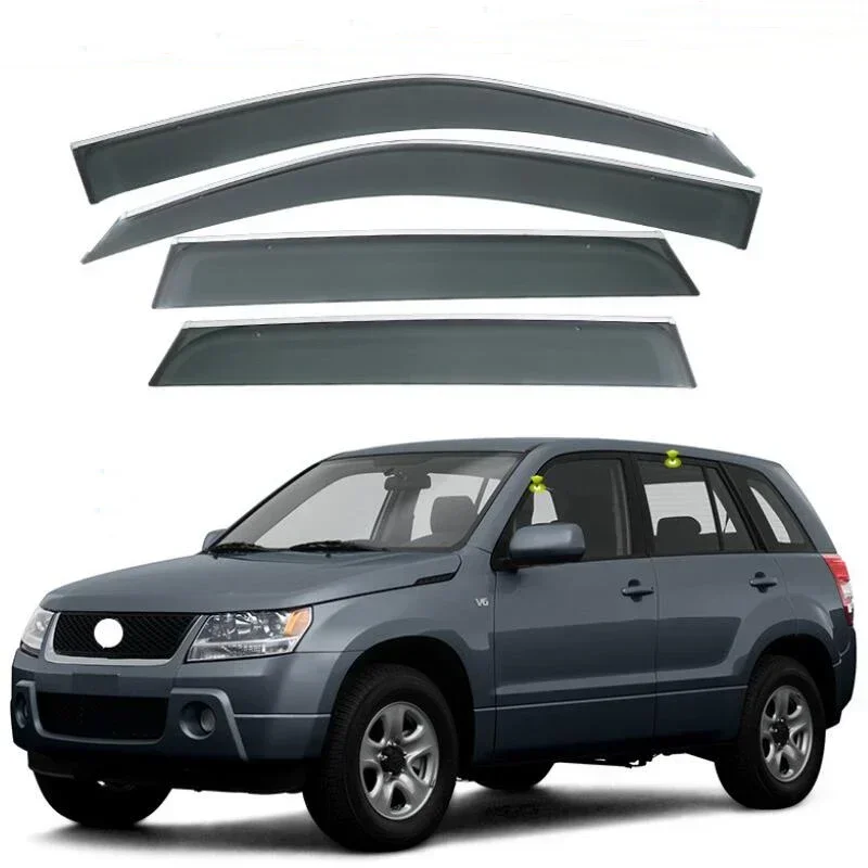 Window Visor Awnings & Shelters Side Window Deflector For Suzuki Grand Vitara 2005 2006 2007 2008 2009 2010 2011 2012 2013 -2024