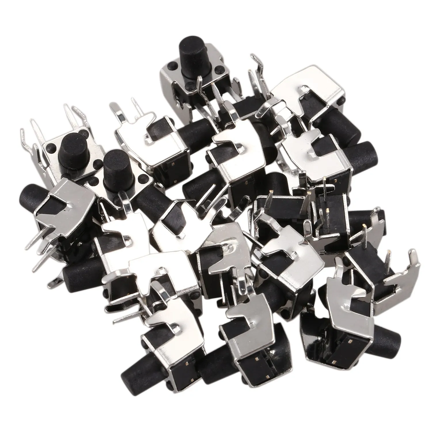 A72Z 20 Pcs Momentary Right Angle Tactile Tact Push Button Switch 6 x 6mm x 8mm