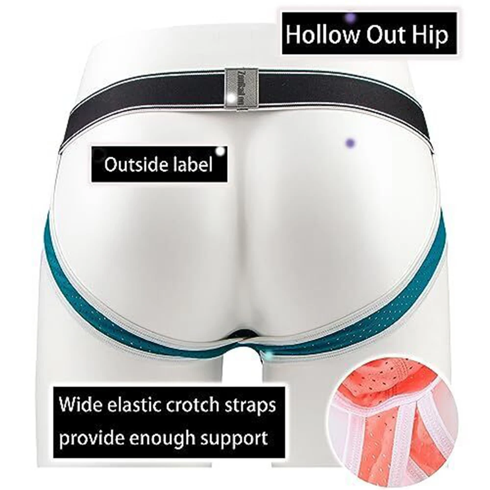 Jinshi Men's Ice Silk Jockstrap - Bulge Enhancing Pouch Ultra Soft & Gentle Anti-Chafe Underpants