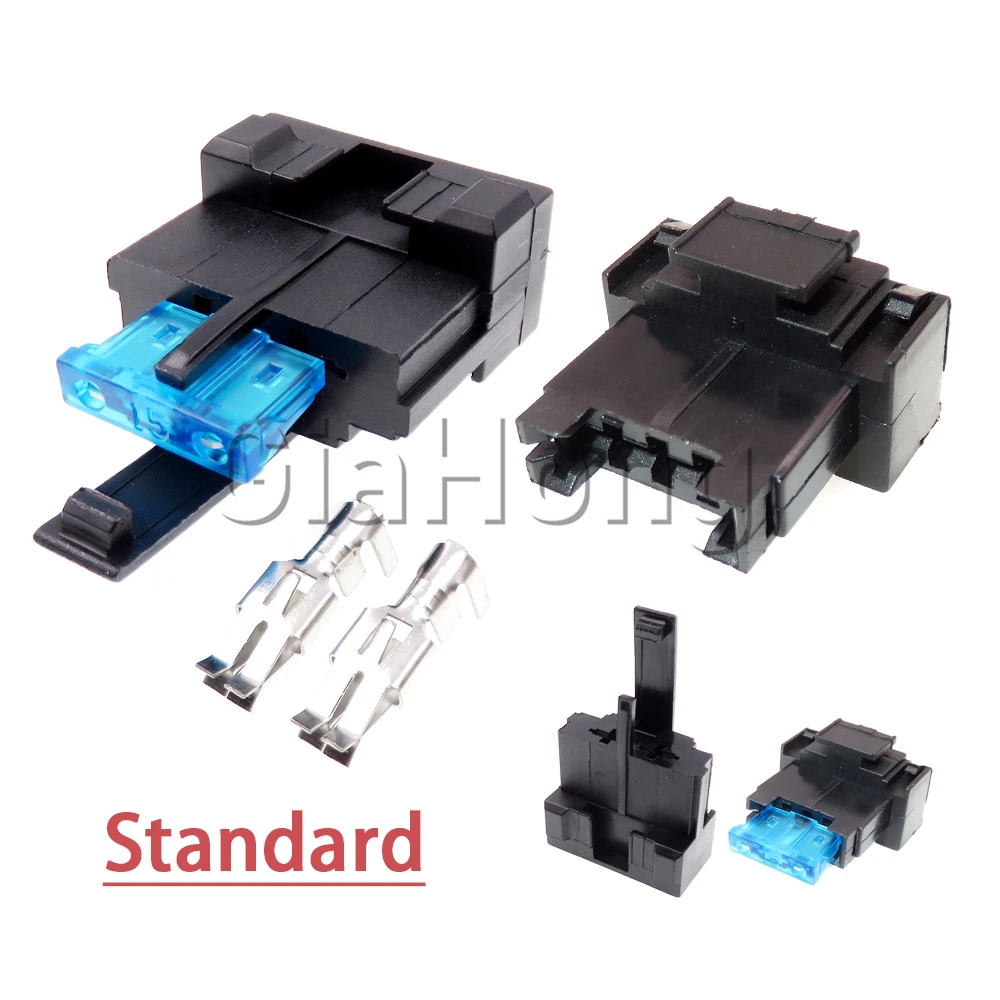 1 Set Blade AC Assembly Type Fuse Box For Standard Fuses Middle Fuse Holder BX2021A BX2021B Medium Auto Insurance Socket