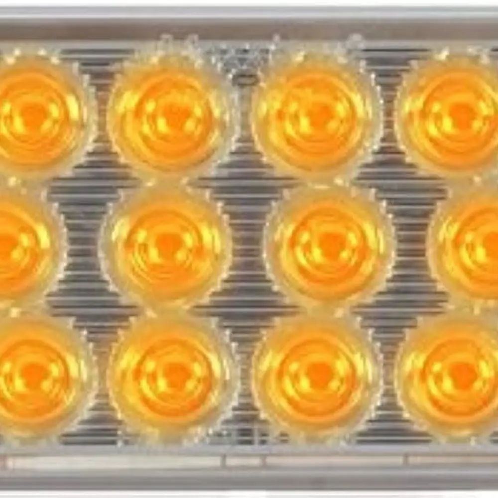 

Янтарный овальный светодиодный предупредительный мигающий свет с прозрачной линзой