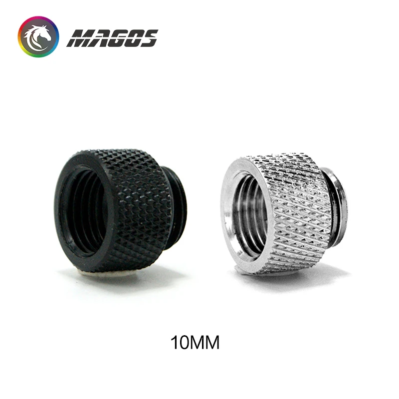 Raccordo di estensione 10mm 15mm 20mm 30mm 40mm MF G1/4 Nichel nero/argento per connettore di raffreddamento ad acqua del computer