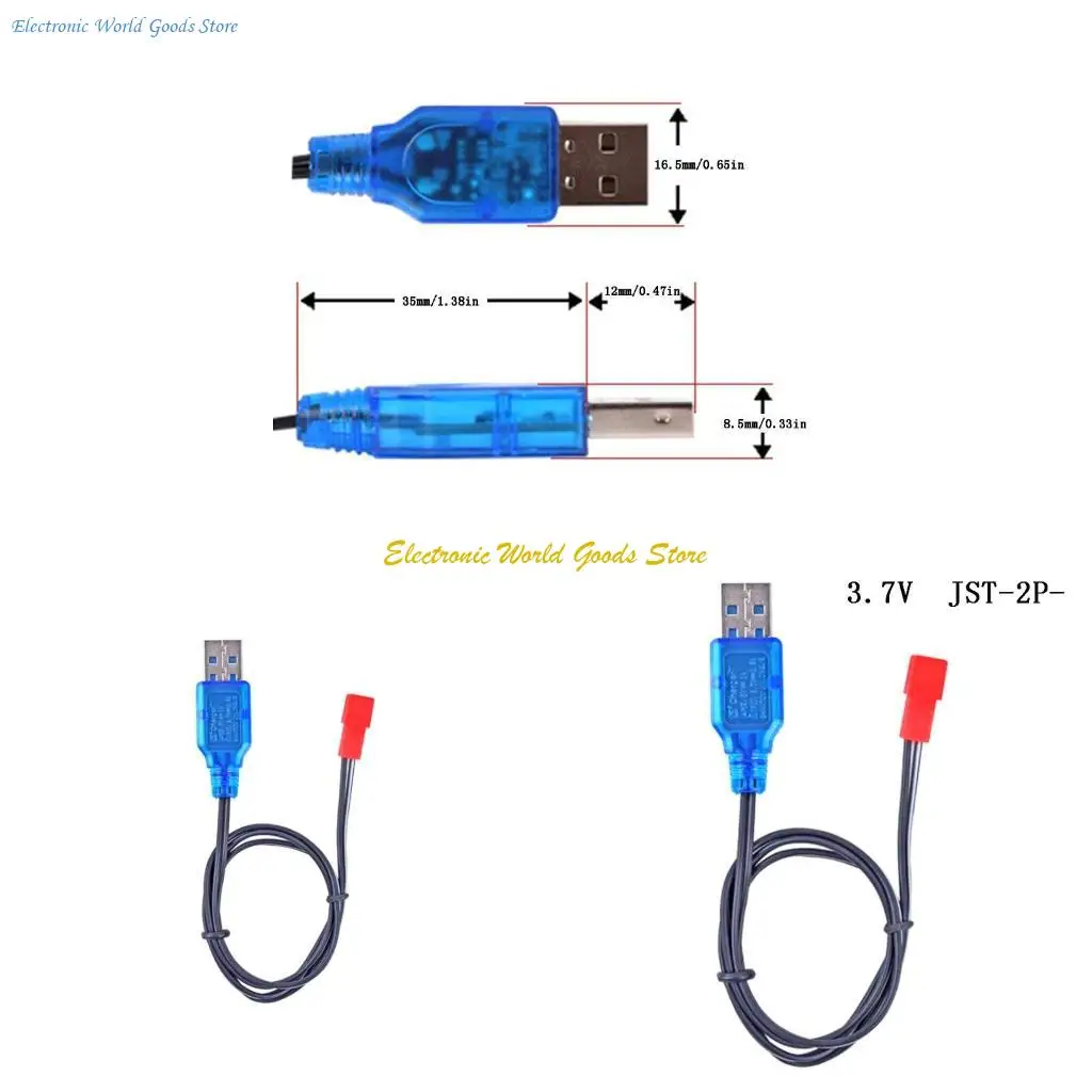 

A3PD 3.7V Battery USB JST-2PReverse Plug For RC Helicopter Quadcopter Car Model Truck Spare Parts