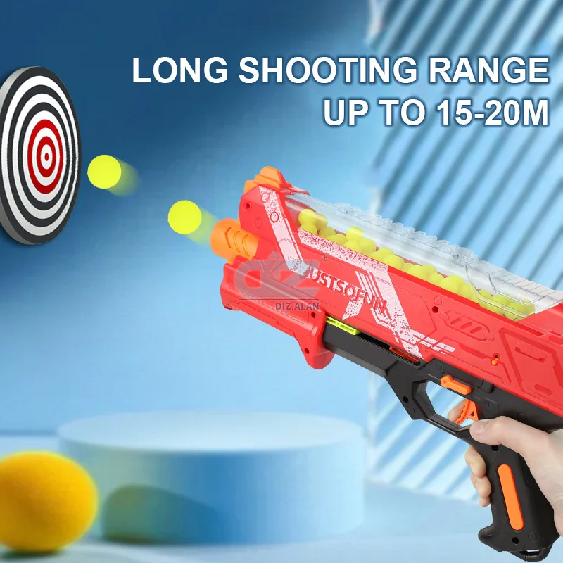Children Manual Gun Toys Soft Bullet Toy Gun For Rival Zeus Apollo Ball Bullets Round Foam Darts Blaster Gift For Boy Kids Adult
