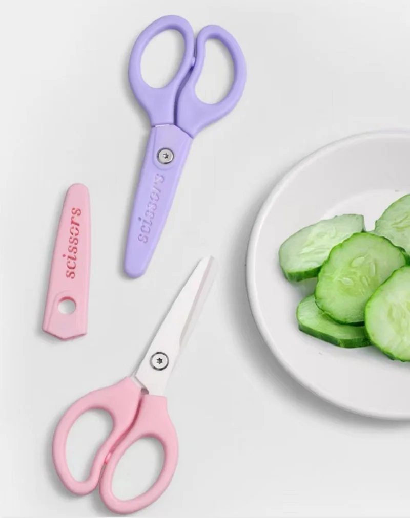 Tijeras de cerámica para bebés, molinos de comida para bebés, tijeras de ayuda para la alimentación infantil con caja de corte, suministros para la