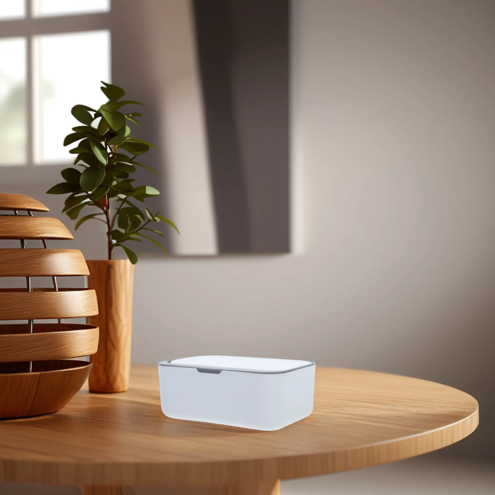 

Белая многоразовая коробка для влажных салфеток с крышкой, замок для влаги, настольный дорожный держатель для ванной комнаты, диспенсер, контейнер для хранения