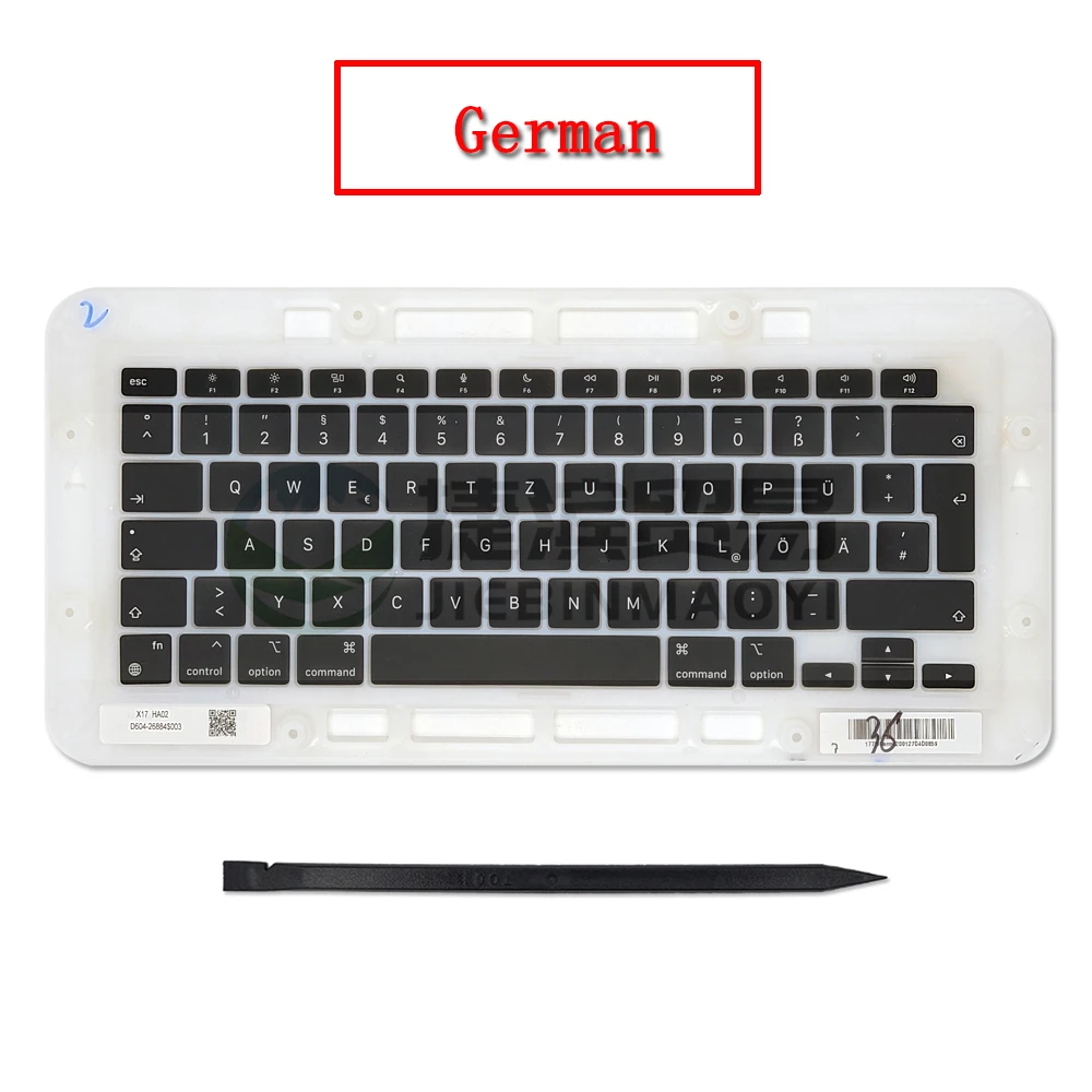 New Laptop A2337 Key Keycaps Keys US UK Russian French German Spanish for Apple Macbook Air Retina 13\