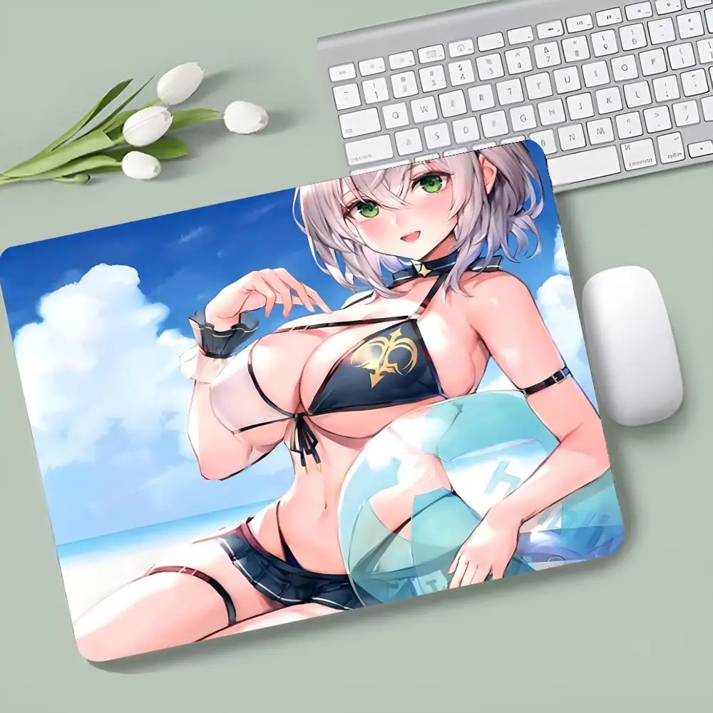 Shirogane Noel  MINISO Mouse Pad E-sports players Game Accessories Game Keyboard Pad Gamer Desktop Mat Deskmat Keyboard Pad XXL