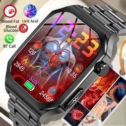 2024new ai medizinische Qualität Smartwatch Blutzucker Blutfett Harnsäure EKG ppg Körper temperatur Bluetooth Anruf Gesundheit Smartwatch