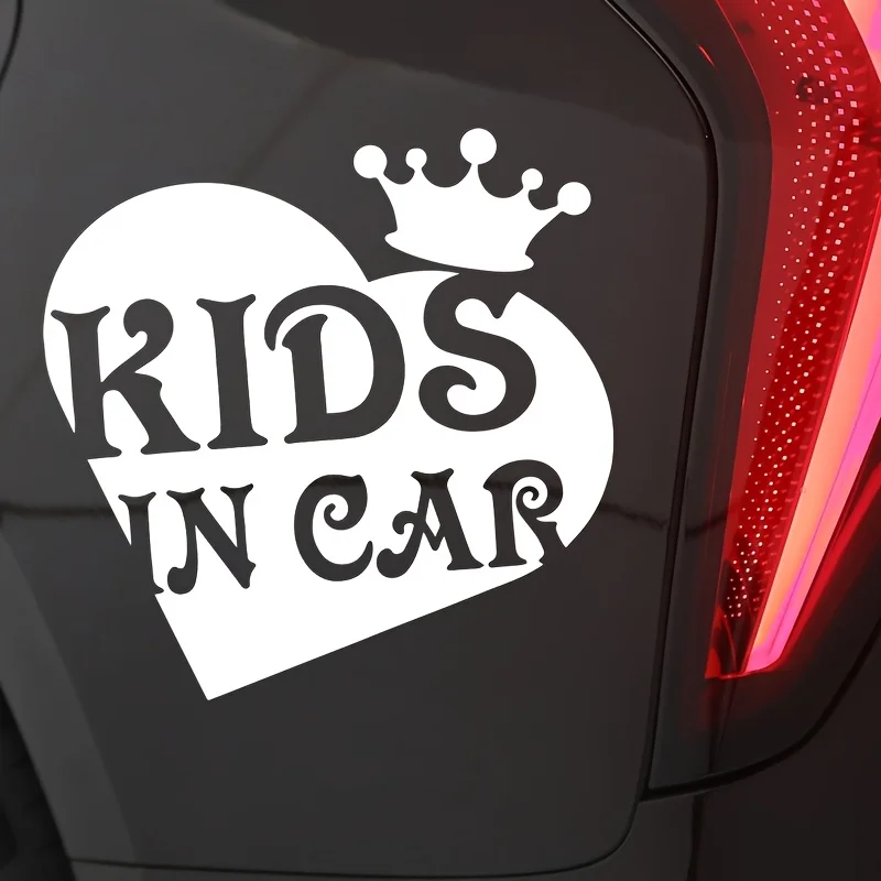 

1[C Charming "Kids In Car" Sticker, Great for Car Trunks, Phone Cases, Diaper Organizers & Car Interiors