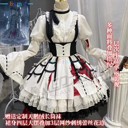 Akiyama Mizuki Cosplay Costume Game Cosplay Dress Cute Lolita Halloween Carnival Uniforms Party Suit Custom Made