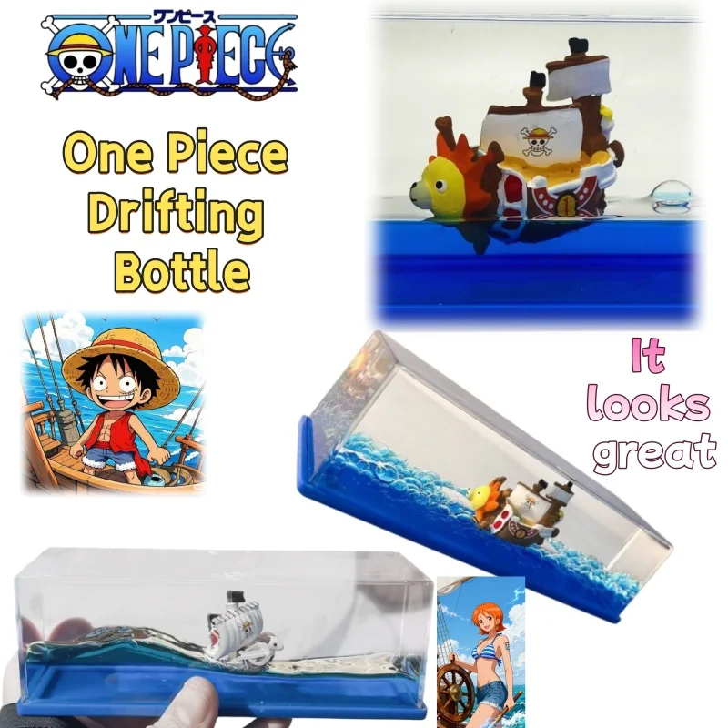 

One Piece Drifting Bottle Fluid Thousand Miles Sunshine Desktop Decoration Ornament Decompression Transparent Birthday Gift