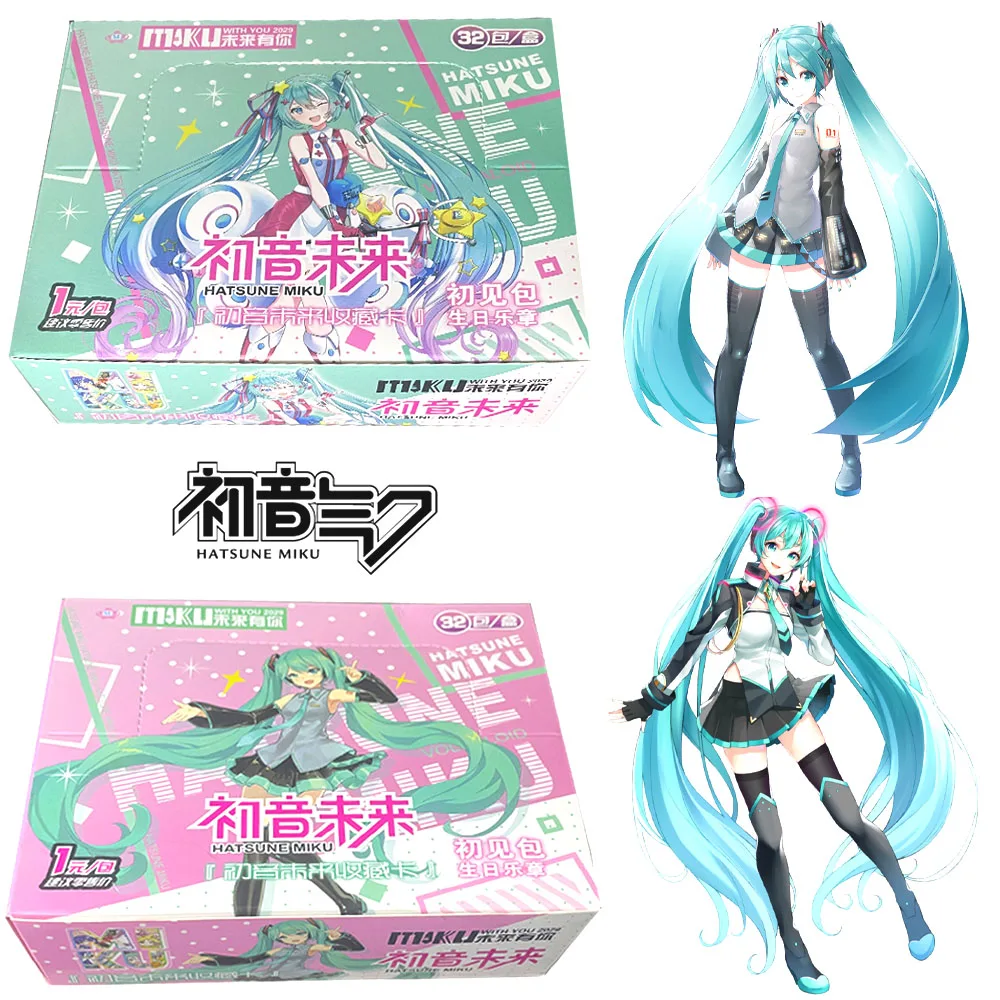 New Japanese Anime Hatsune Miku Card Small Card Games with Postcards Message Photo Gift Fan Collection Toy