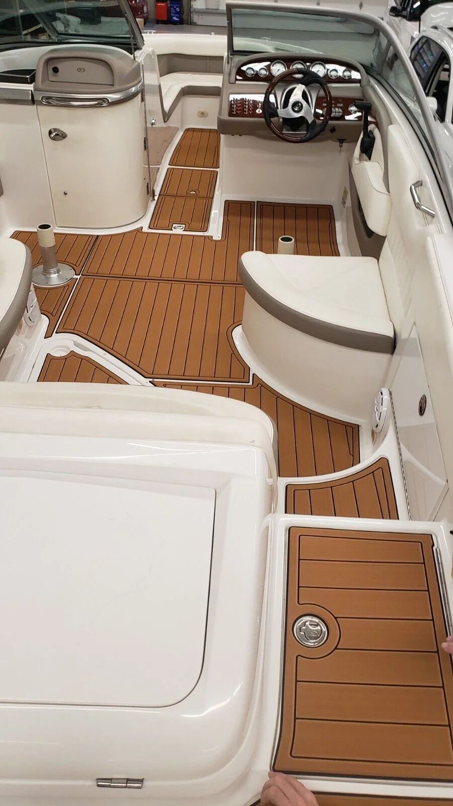 For 2002-2007 Cobalt 240 1/4" 6mm EVA foam Non-Slip PVC Teak Decking marine Mat AQUA carpet  Marine Floor