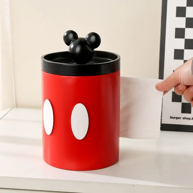 

Disney Mickey animation peripheral cartoon cute paper roll creative personalized paper storage box home decoration ornaments