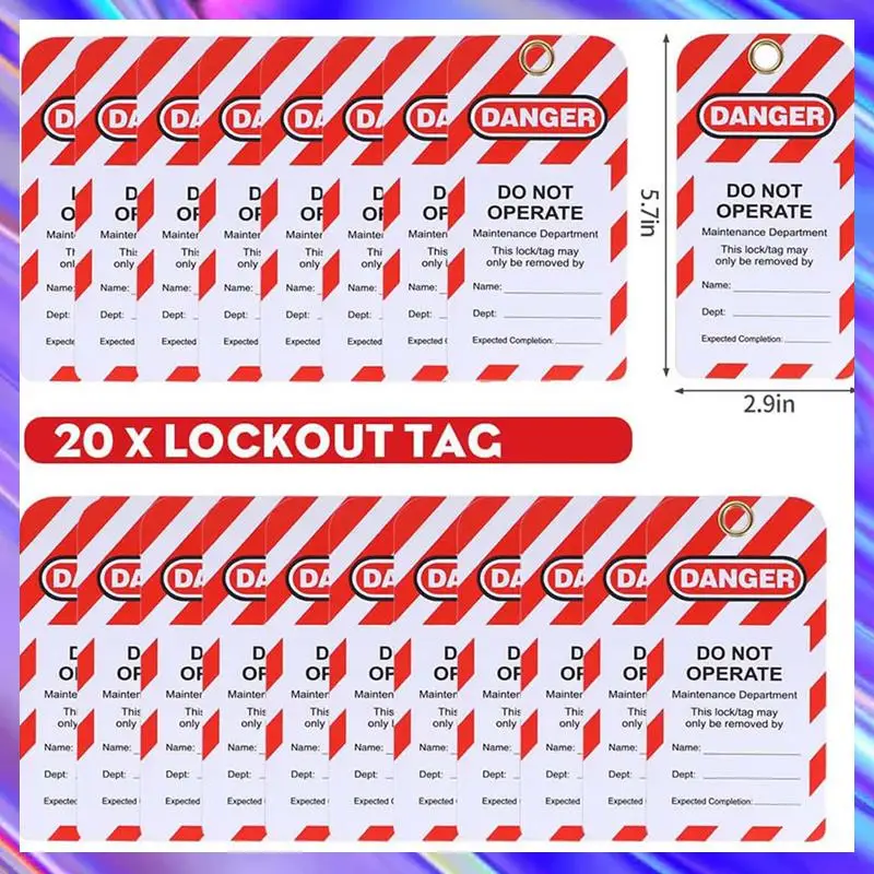 

A24U 2X Lockout Tagout Kit, Electrical Loto-Kit With Circuit Breaker Lockout, Lockout Hasps, Lock Out Tags Multi-Pole Breaker