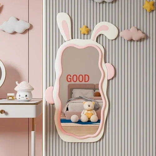 Rabbit Full-Length Mirror Girls' Bedroom Dressing Mirror Home Rabbit Ear Cute