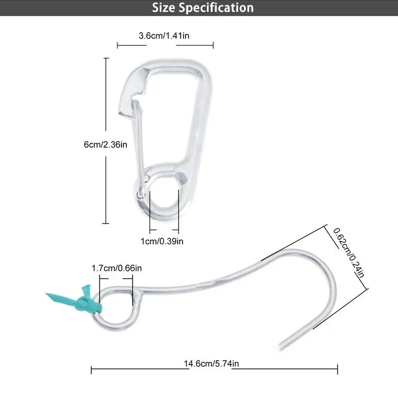 Hak do nurkowania na rafie do nurkowania hak do nurkowania z haczykiem do nurkowania na drifcie