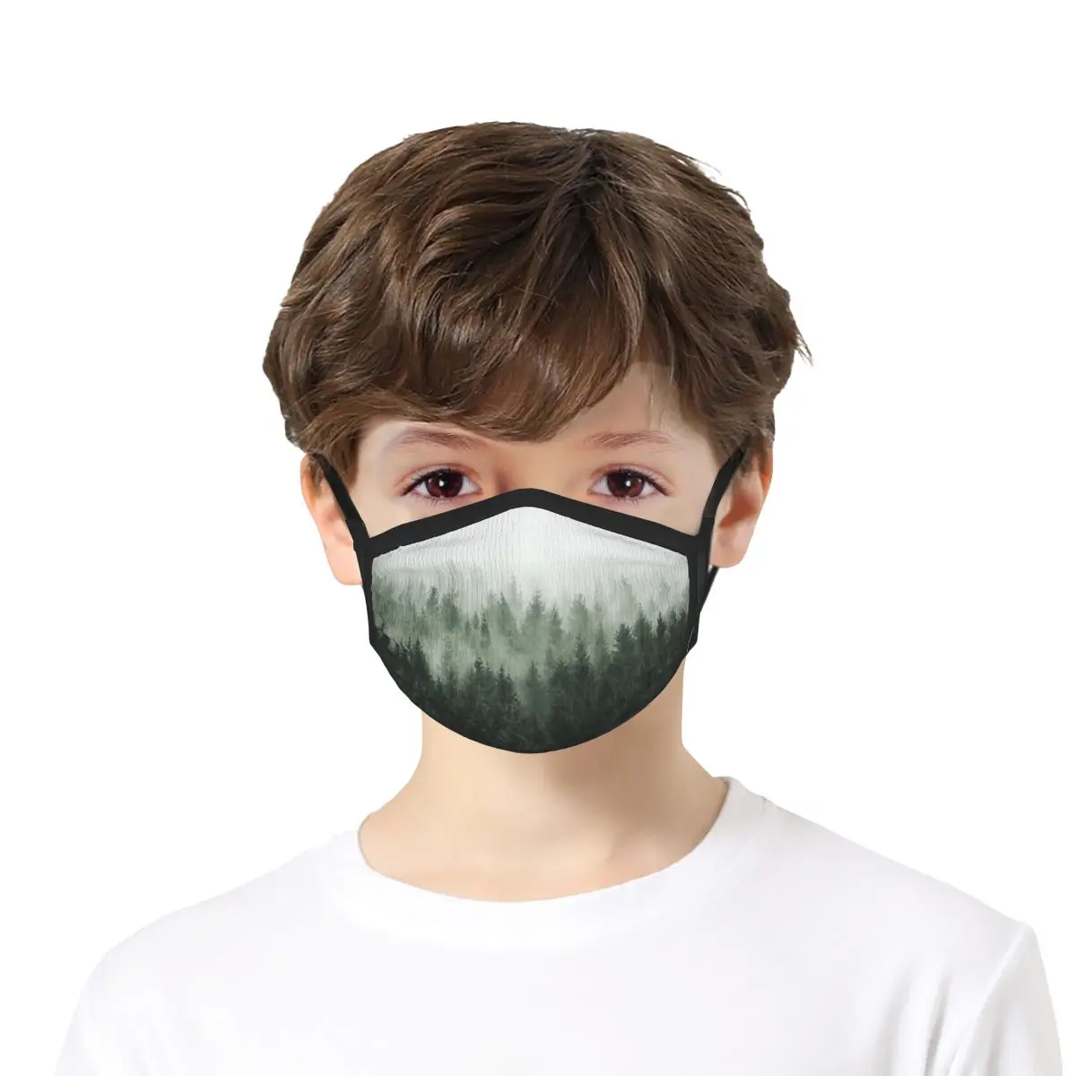 High And Low  Magic Light And Fog Cute Face Mouth Mask Reusable Breathable Protective Children Cute Dust-proof Mouth Face Masks