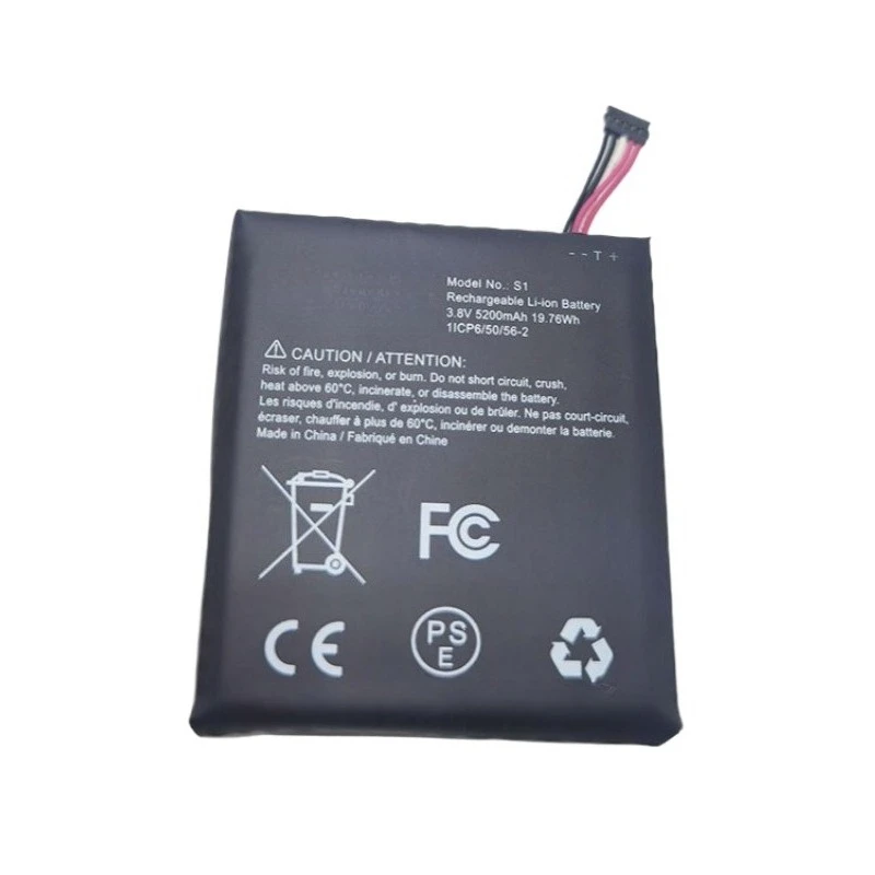 링 비디오 초인종 2세대용 100% 새 고품질 S1 3.8V 5200mAh 교체용 배터리(5핀 버전만 해당)