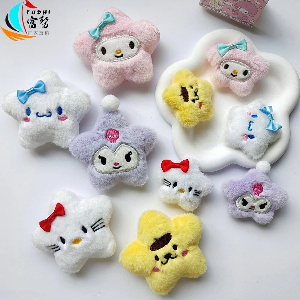 

Miniso Hello Kitty Kawaii мультяшная плюшевая кукла кулон милый Cinnamoroll аниме подвеска на рюкзак сладкий брелок MyMelody кулон