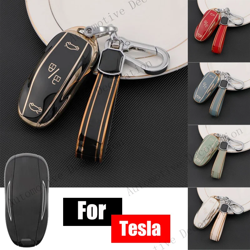 Z+ TPU Car Remote Smart Key Fob Case Cover Holder Bag For Tesla Model 3 S Model Y