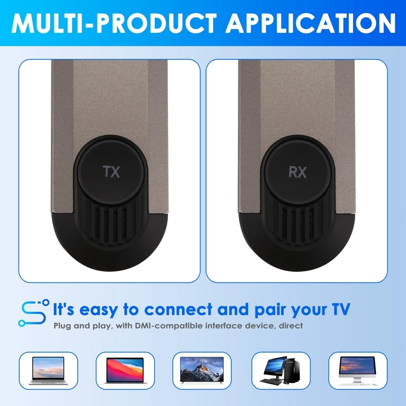 G69 Wireless -Compatible Transmitter + Receiver Point To Point Wireless Transmission 30 Meters 1080P Without Driver