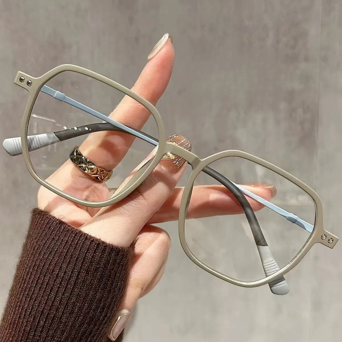 Gafas de lectura cuadradas retro para mujer +1,10 a +4,00 de resistencia para uso diario