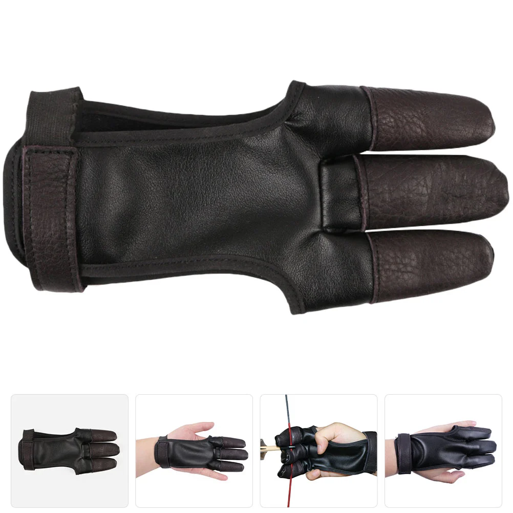 

Finger Bow Release and Arrow Protector Professional Archery Equipment Handed Tabs Mittens