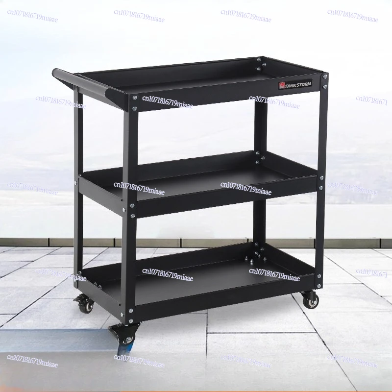 Turnaround Car Tool Rack, Auto Repair Tool Cart Three-layer Maintenance Trolley Thickened Multi-functional Mobile