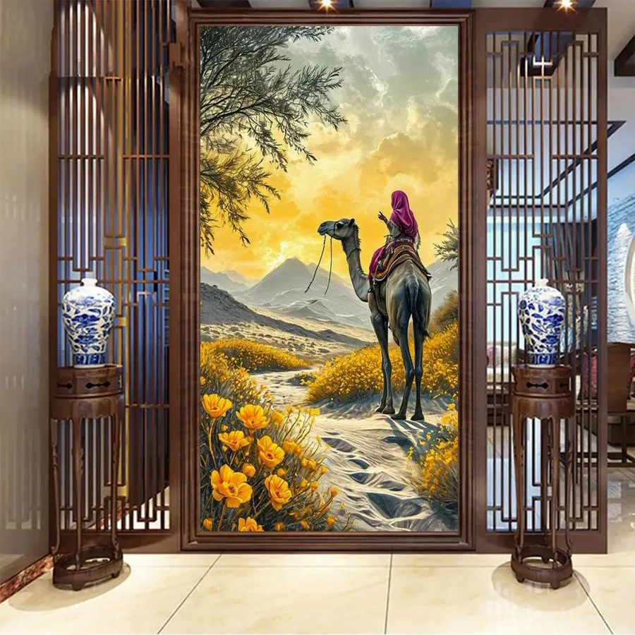 

Woman Riding Camels Large Size Diy Diamond Painting Kits New Collection Animals Full Drill Mosaic Embroidery Picture Wall Decor