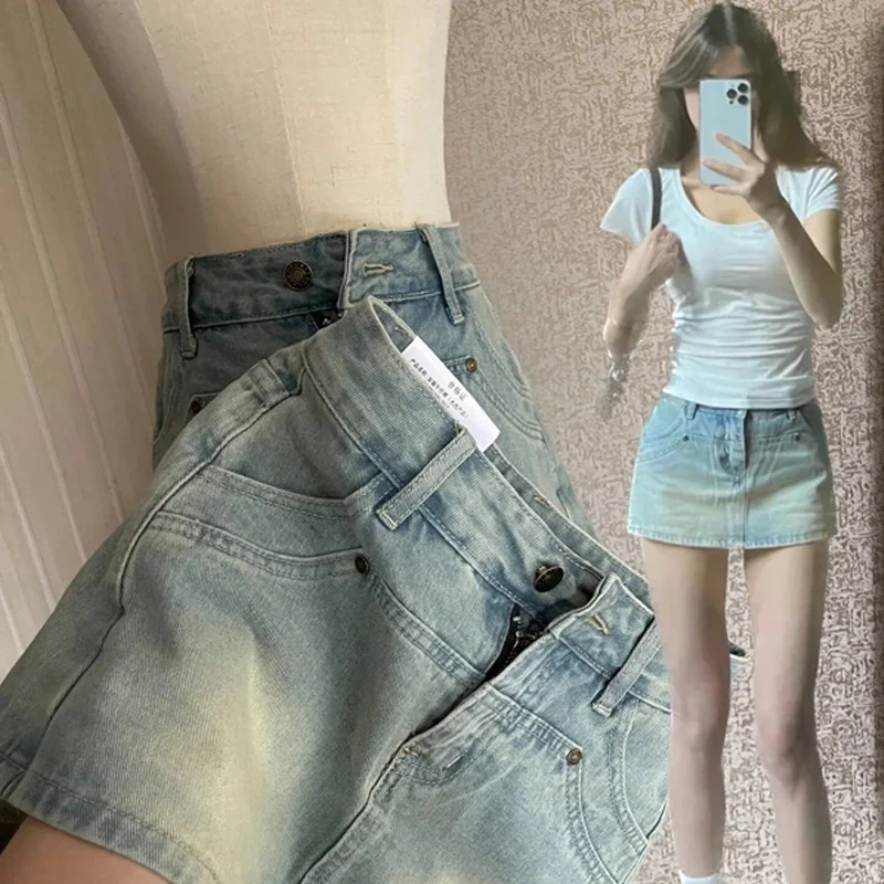 CASUMANL Brand 2024 New Summer Shorts for Women High Waist Fashion Minimalist Denim Shorts Females Sexys Cheap Womens Clothes