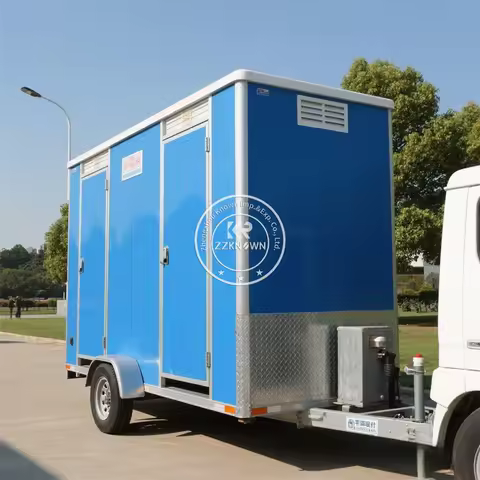 Portable Restrooms Trailer Luxury Mobile Caravan Camper Van Toilet and Shower Trailer Price Luxury Outdoor Portable Bathroom