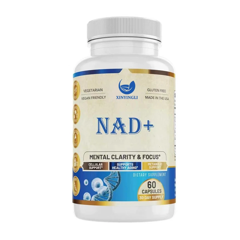 

NAD+supplements, nicotinamide nucleoside chloride and quercetin | Gluten free, vegetarian, dairy free, 60 capsules