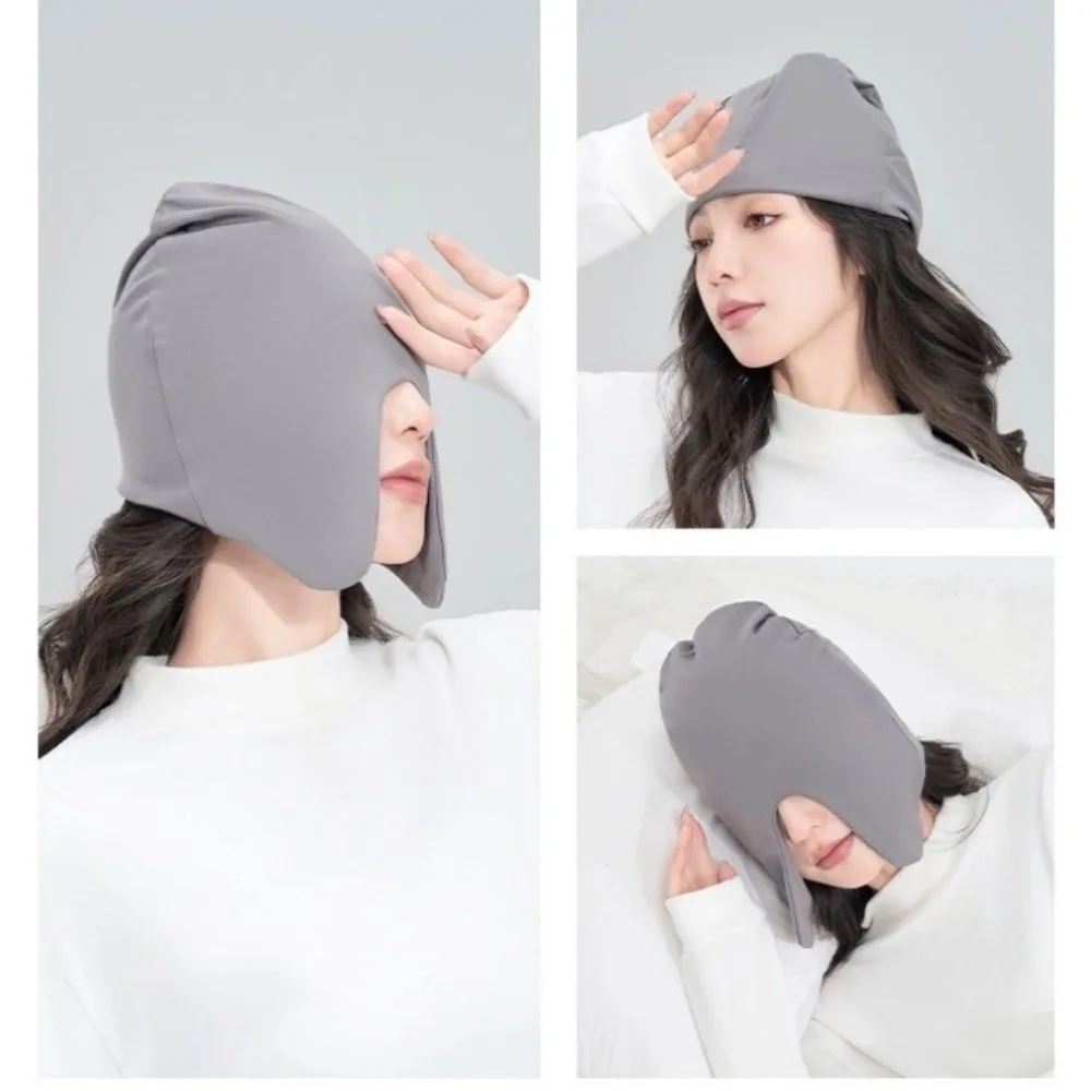 قبعة نوم قطنية للسفر مريحة ودافئة للنوم، بلوفر بتصميم مقاوم للرياح أثناء الليل للنساء والرجال