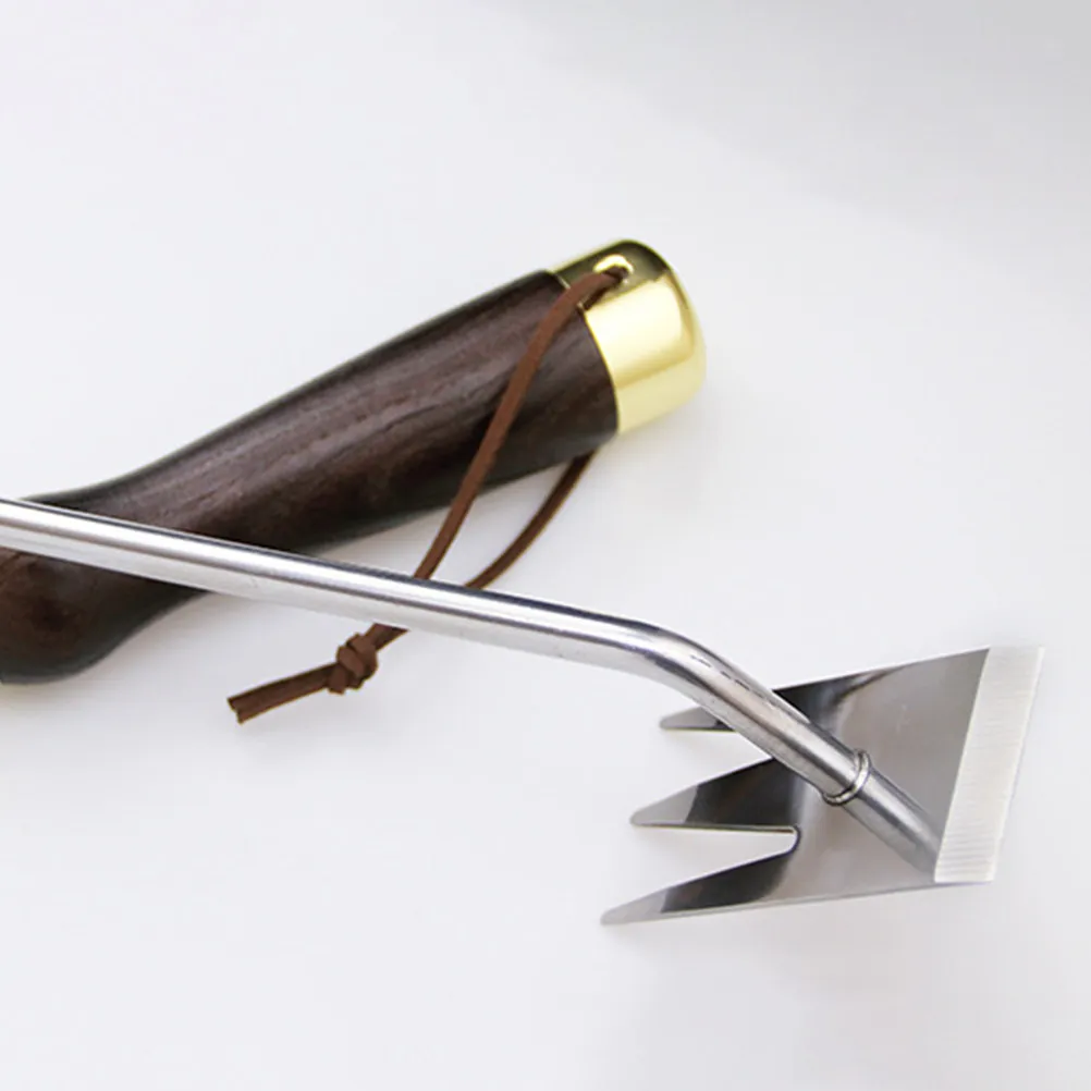 Heavy Duty Manual Weeder – Stainless Steel Fork Tips, Ergonomic Design, Rust Resistant Garden Hand Tool