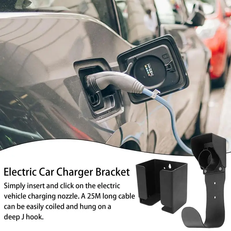 Electric Car Charger Holder Wall Mounted EV Charger Holster Base For SAE J1772 Electric New Energy Vehicle C hevy MW F iat ord