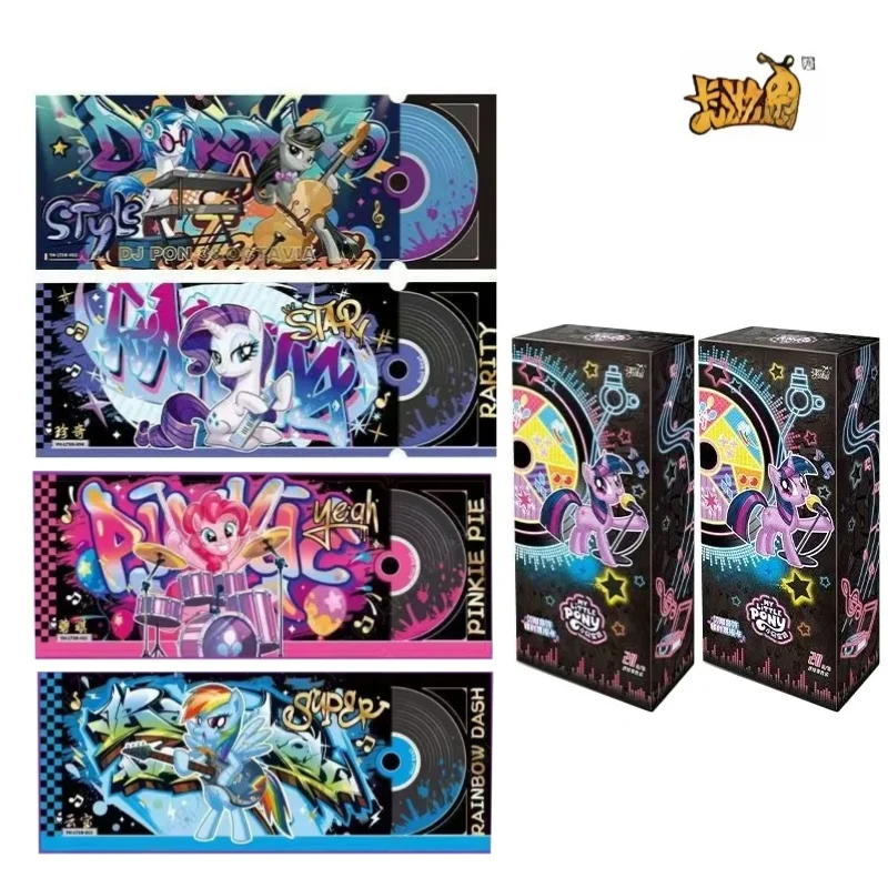 

KAYOU Genuine My Little Pony Laser Ticket Stub Card Anime Cartoon Peripheral Collectible Cards Kids Toys Gifts Full Box