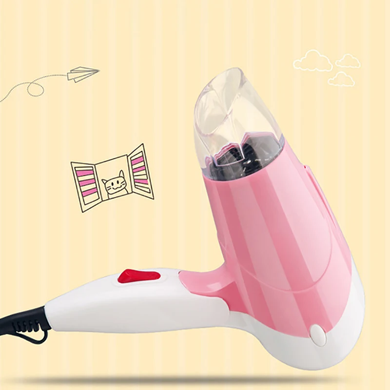 1100W Travel Hair Dryer with Folding Handle, Hot and Cool, 2 Speed Setting, Compact Lightweight Blow Dryer, Pink, Blue