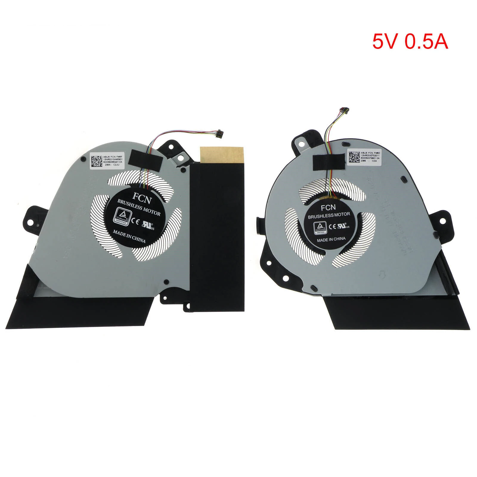 CPU and GPU Cooling Fan for ASUS for ROG Zephyru GU502GW GU502DU GU502GV GU502LV 5V