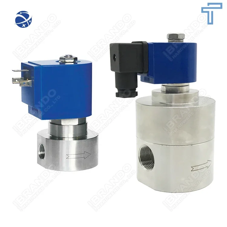 

360 bar High Pressure Stainless Steel 316 Solenoid Valve For Water Air Gas Liquid 2 Way Normally Closed 36 MPa 220V 110V 24V