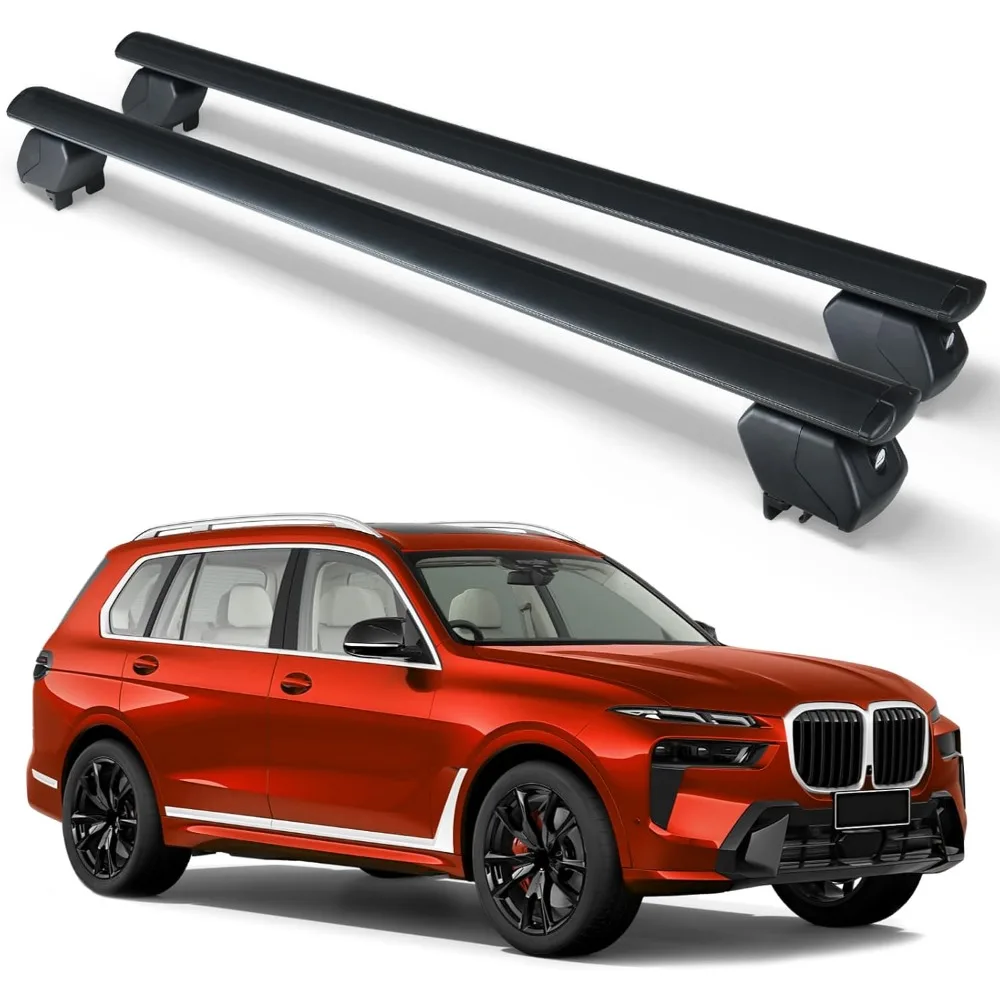 

SUORTO Heavy Duty 300 LBS Roof Rack Cross Bars Compatible with 2019 2020 2021 2022 2023 2024 2025 BMW X7 with Side Rails, Adjust