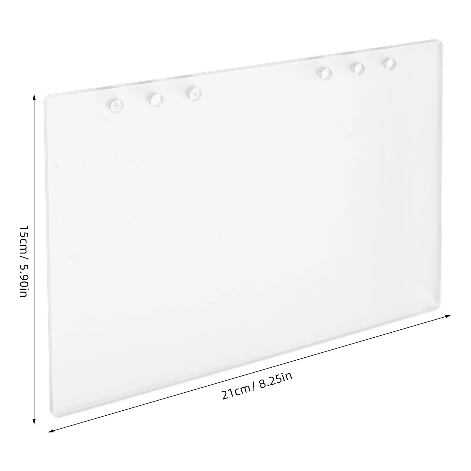 غطاء مجلد من الأكريليك البلوري قابل للفصل بتصميم بسيط وغطاء مجلة أوراق فضفاضة للمدرسة