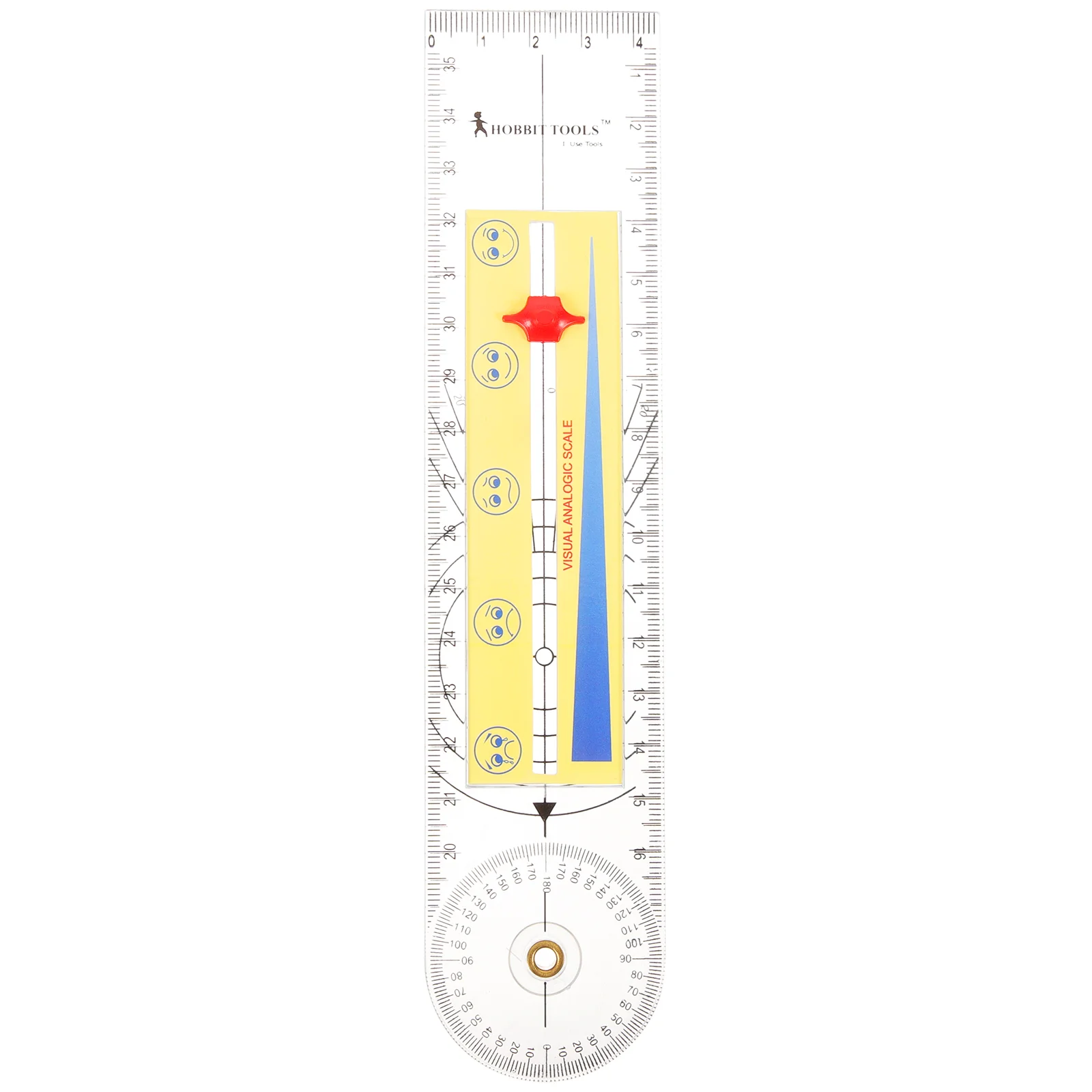Rotary Tool Angle Finder Hospital Goniometer Medical Therapy Protractor Ruler Foldable Small Abs Measuring