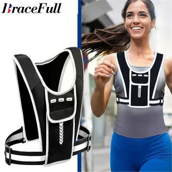 حقيبة ظهر عاكسة للرياضة ، سترة خفيفة الوزن ، حقيبة بطاقة الهاتف المحمول ، سترة المياه ، الملحقات