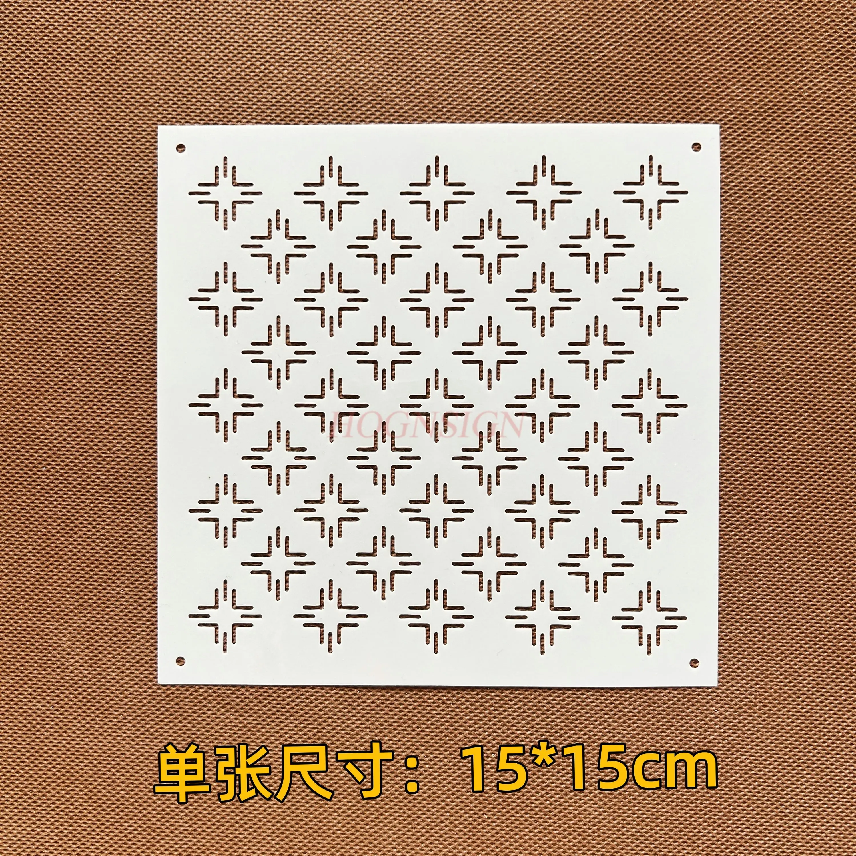 9 قطعة/المجموعة غرزة التطريز شكل هندسي نقطة مصفوفة سلسلة غرزة التطريز أداة مساعدة رسم قالب نمط النسيج