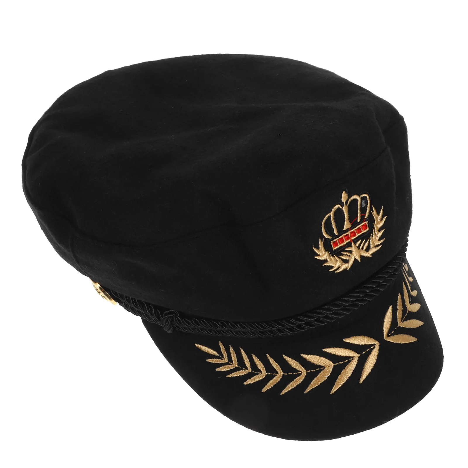 

Captain Hat Retro Pattern Breathable Lightweight Boat Captain Cosplay Hat for Costume Party Outdoor Sailing Decoration
