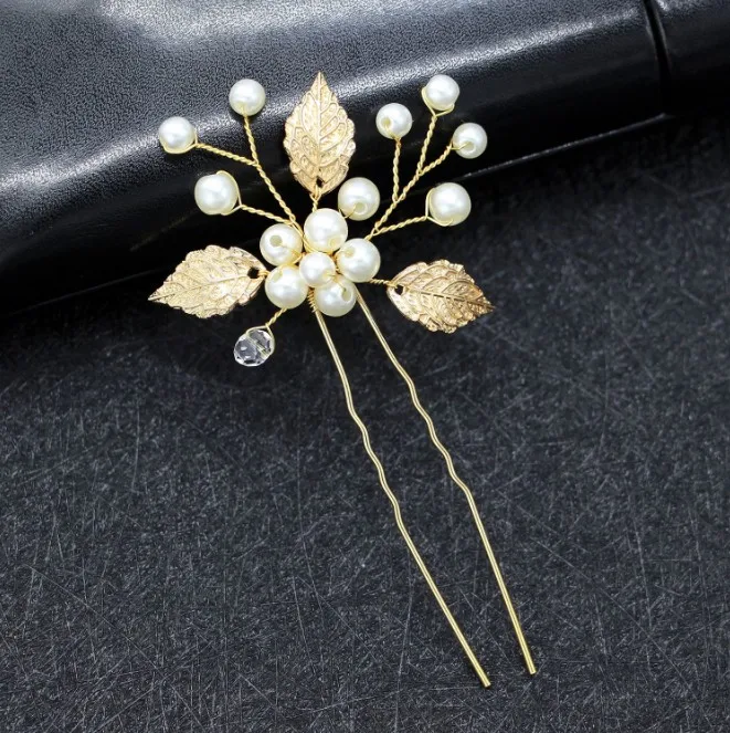 Festival Wedding Hair Accessories Bridal Hair Stick Floral Hairpin Beautiful Headdress Plait Hair Clip Vine Accessories