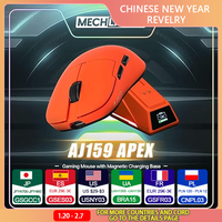 AJAZZ AJ159 APEX Mouse Tri Mode Wireless 8K PAW3950 Sensor Low Latency Gaming Mouse Charge Base Customize Lightweight Pc Gamer